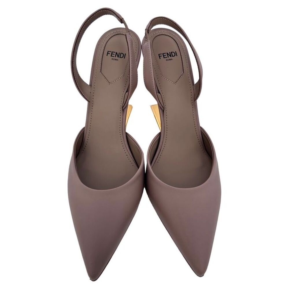 Fendi Fendi First Slingback Pumps in Beige Calf Leather - Picture 3 of 12
